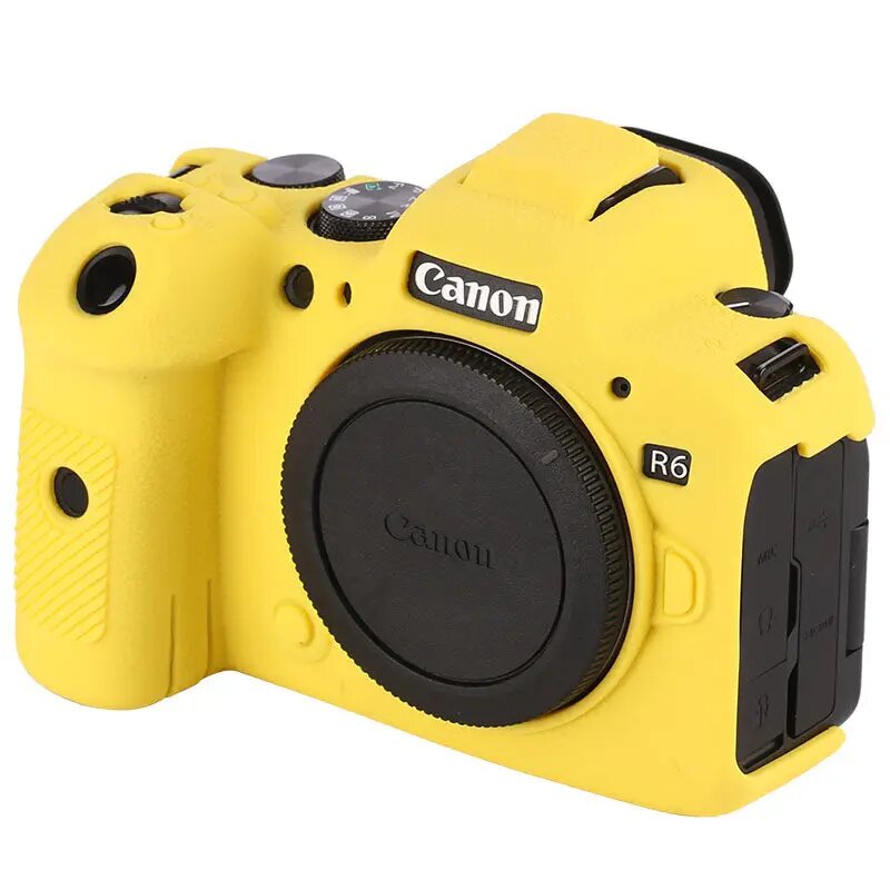 Силиконовый чехол для Canon EOS R6 II Желтый, R6 R62 case yellow