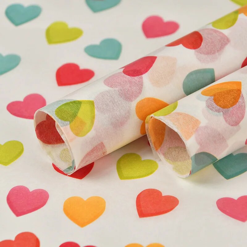 Тонкая упаковочная бумага для подарков 20Pcs Love