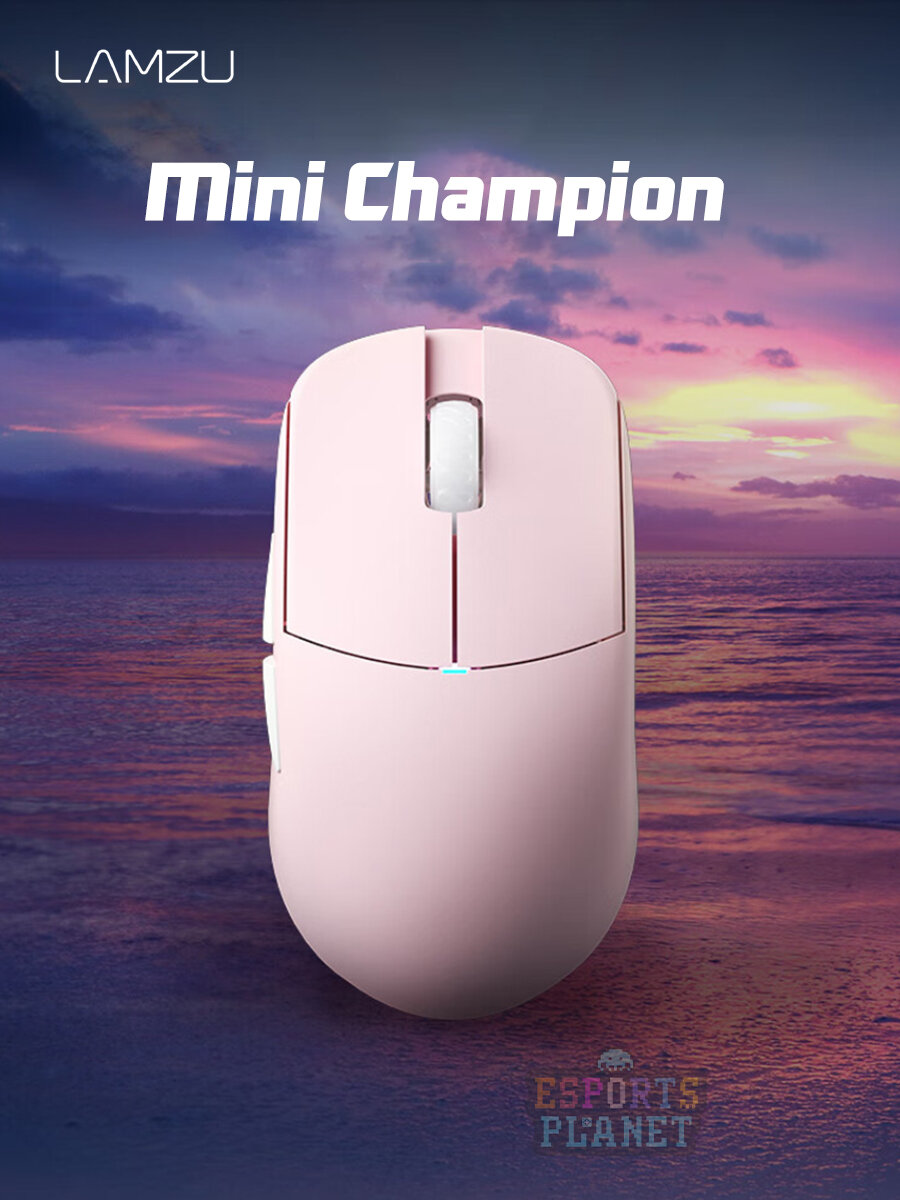 Беспроводная игровая мышь LAMZU Atlantis mini CHAMPION, PAW3950 8K RPOR, розовая