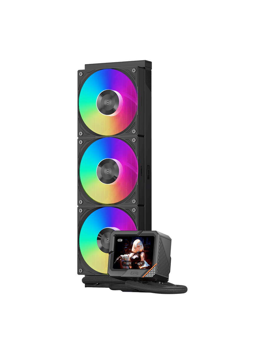Система жидкостного охлаждения PCCOOLER GT360 ARGB Display BK — фото 1