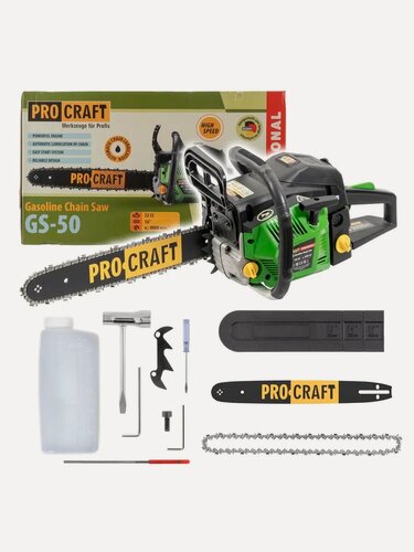 Изображение товара Бензопила Pro-Craft GS50 (1 шина, 1 цепь 40)