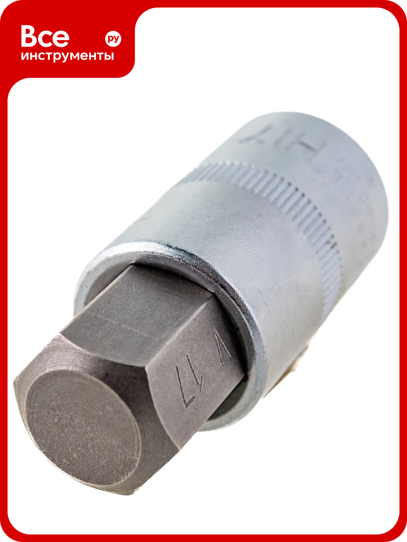 Головка со вставкой шестигранник (17 мм; 55 мм; 1/2DR) АвтоDело 39297 14977