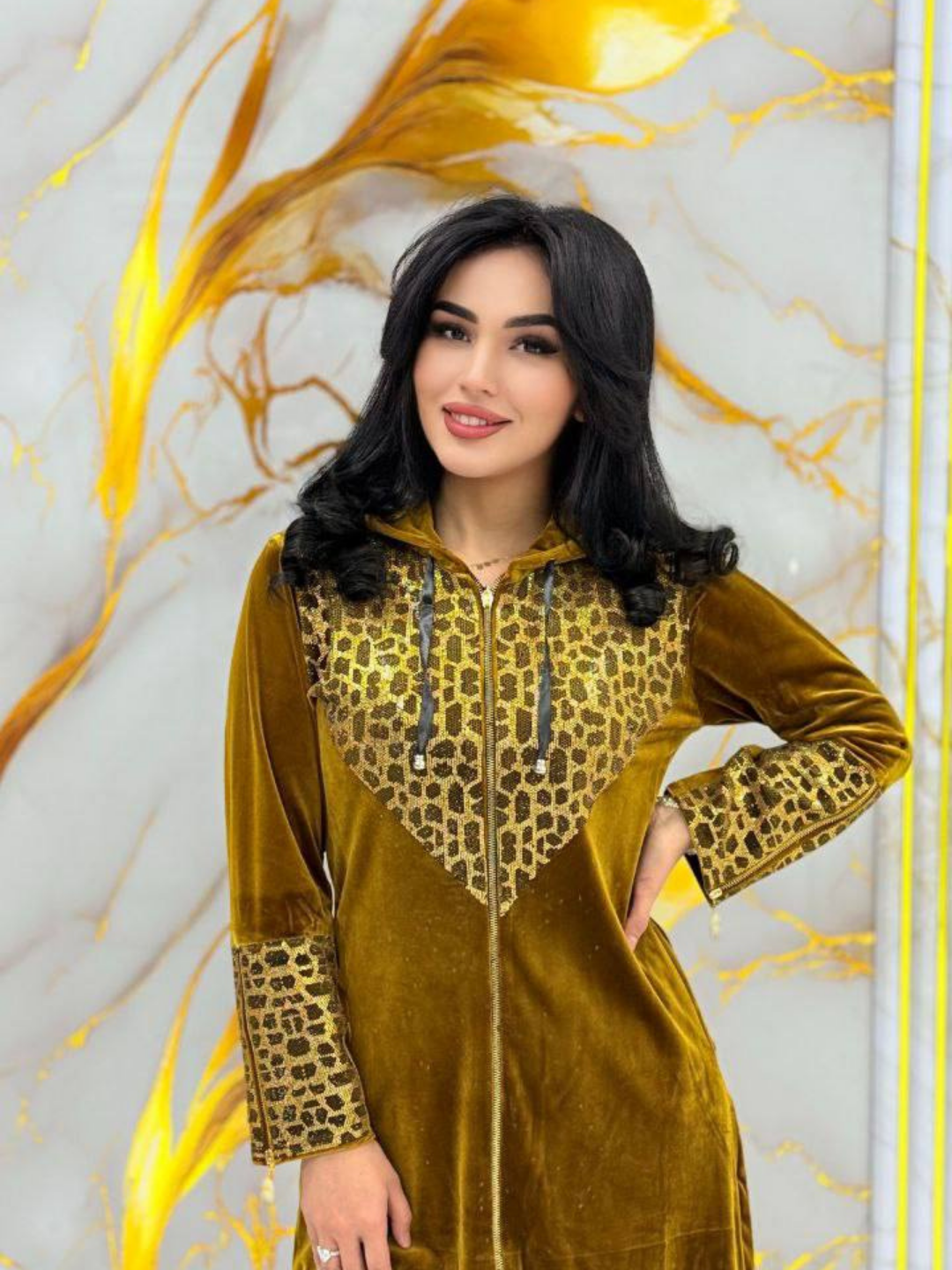 Джерси Двойка для дома, размер 48, горчичный, горчичный — фото 1