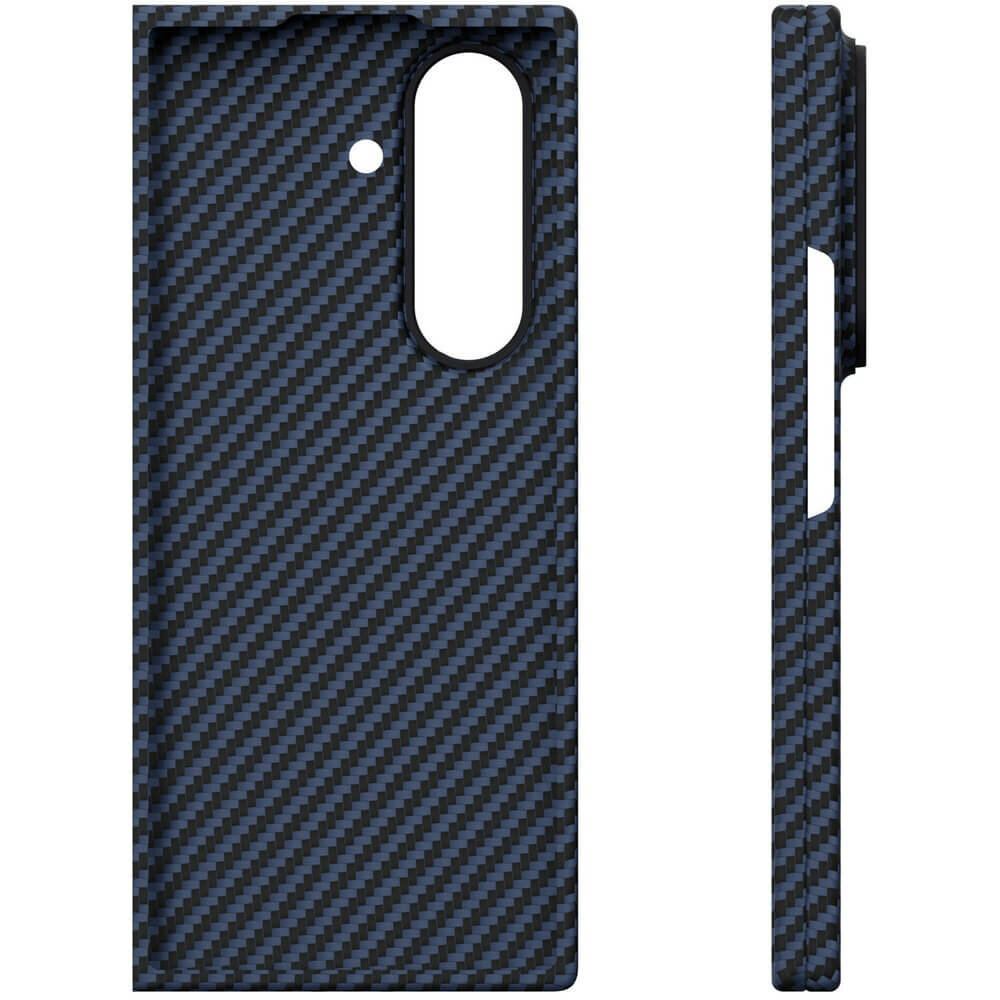 Чехол VLP Kevlar Case MagSafe для Samsung Z Fold 7 темно-синий — фото 1