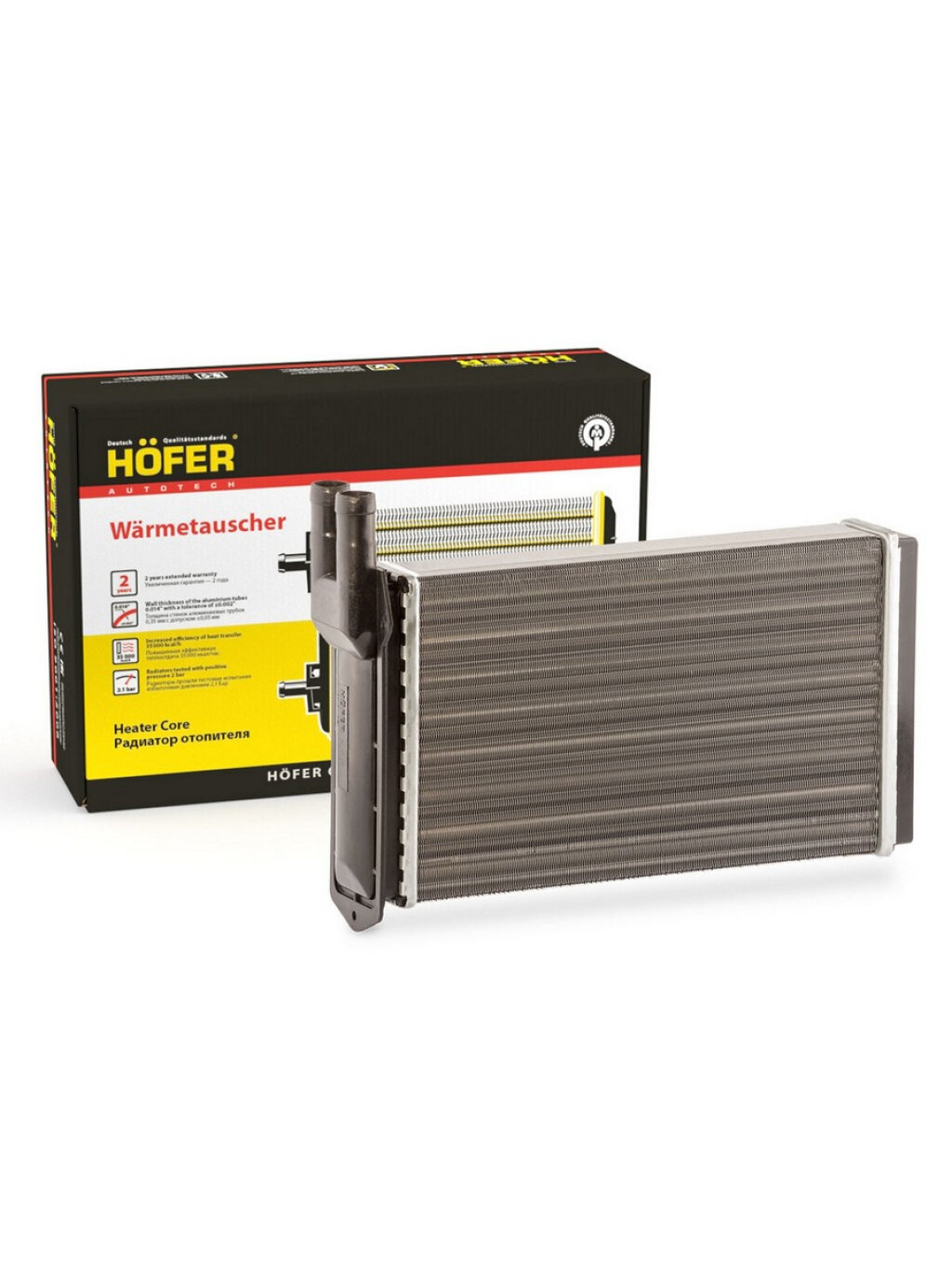Радиатор отопителя 2108 (алюм.) "HOFER"