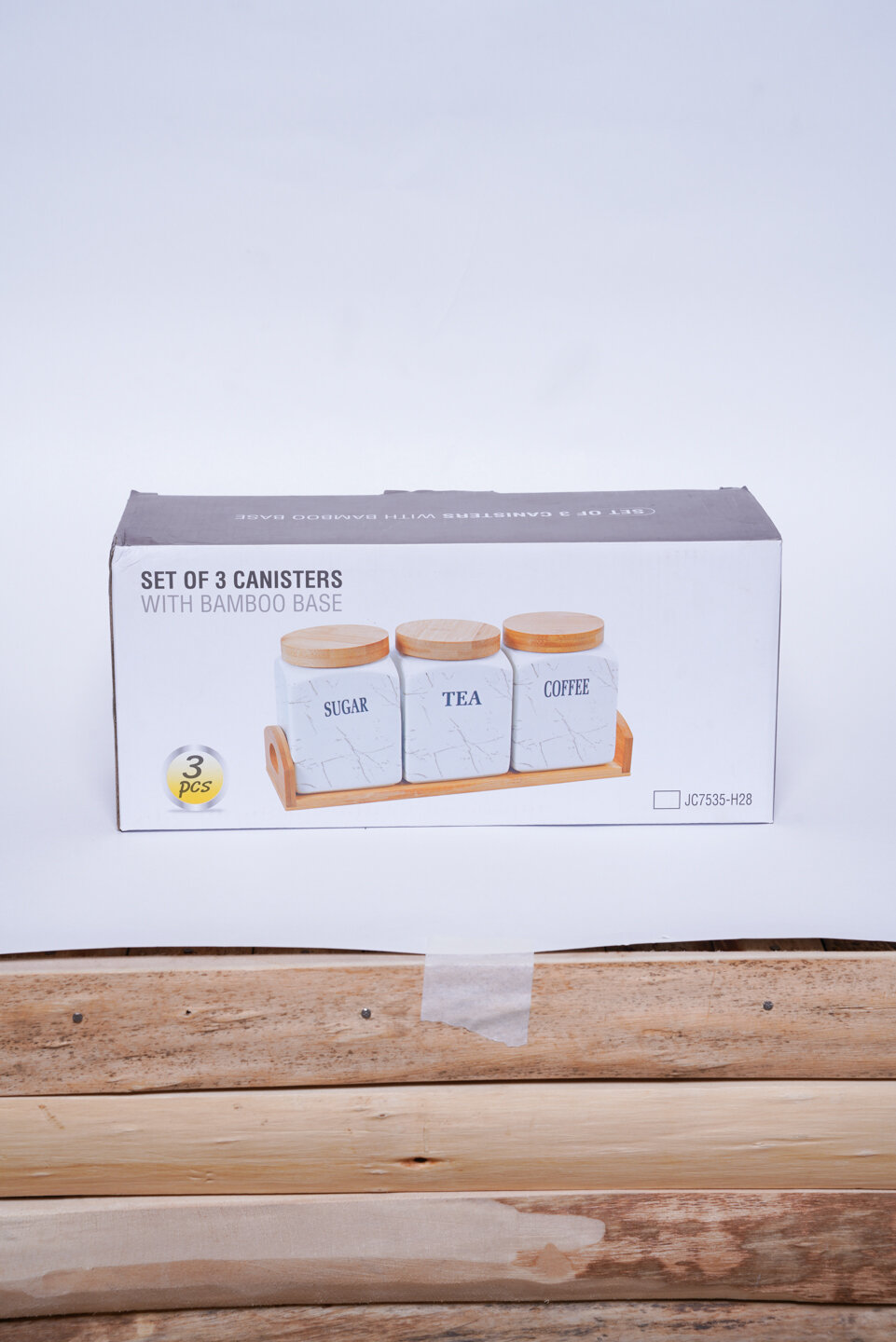 Набор для специй керамика, 3 предмета, белый, подвесной, 15x5 см — фото 1