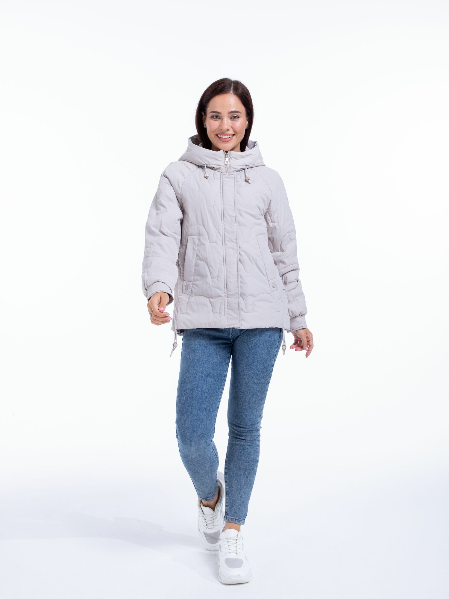 Куртка , размер 50, кремовый — фото 1