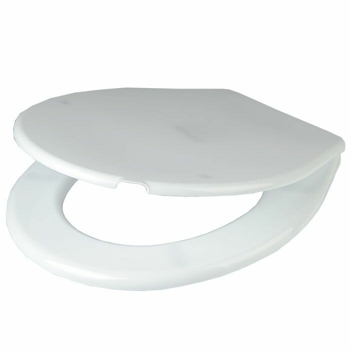 Сиденье-крышка для унитаза орио Универсальное, белое, полипропилен (КЕ-01)