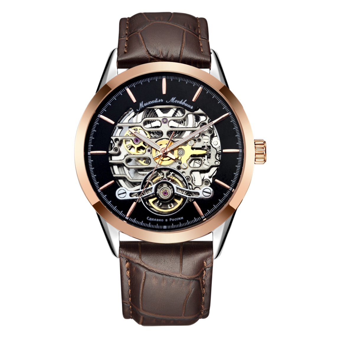 Наручные часы Mikhail Moskvin, золотистый/коричневый
