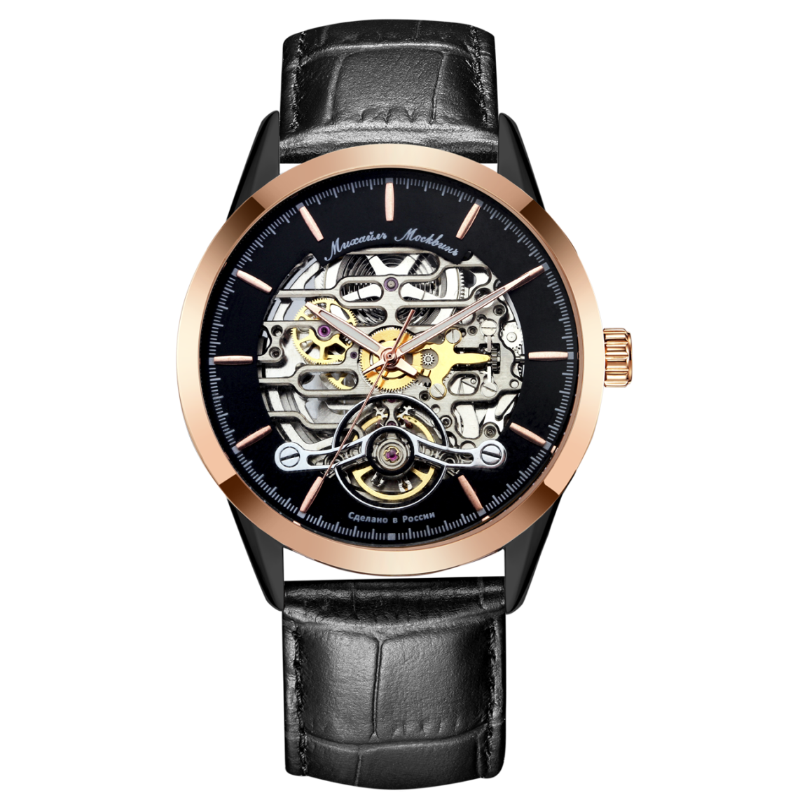 Наручные часы Mikhail Moskvin, черный/золотистый