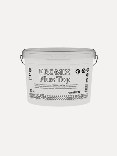 Изображение товара Клей для стеклообоев, малярного стекловолокна, флизелина PROMIX Plus Top готовый 10 кг