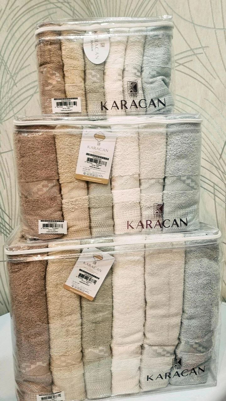 KARACAN Комплект турецких полотенец из 18 шт