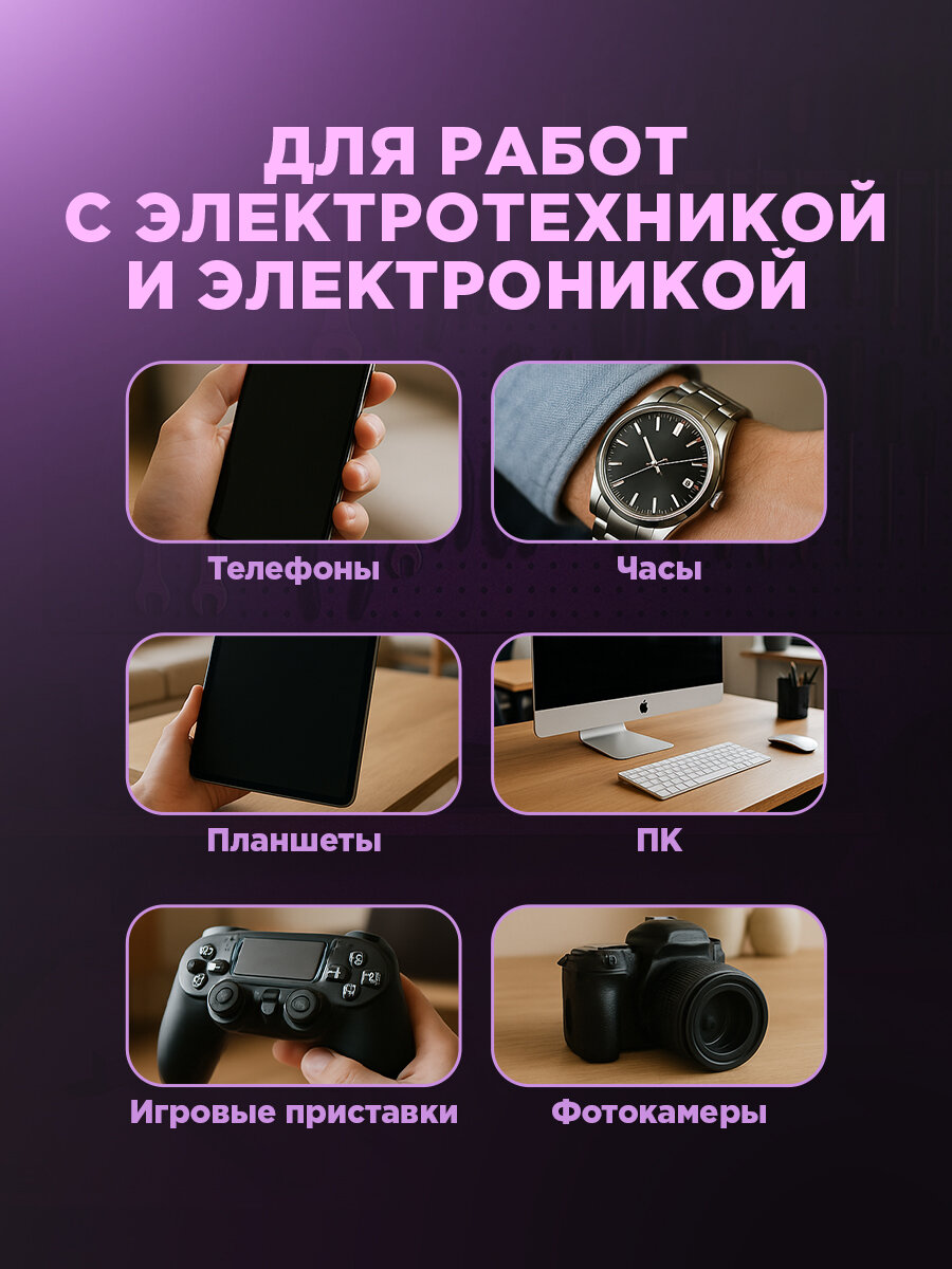 Набор отверток для точечных работ из 16 предметов в пластиковом боксе REXANT — фото 1
