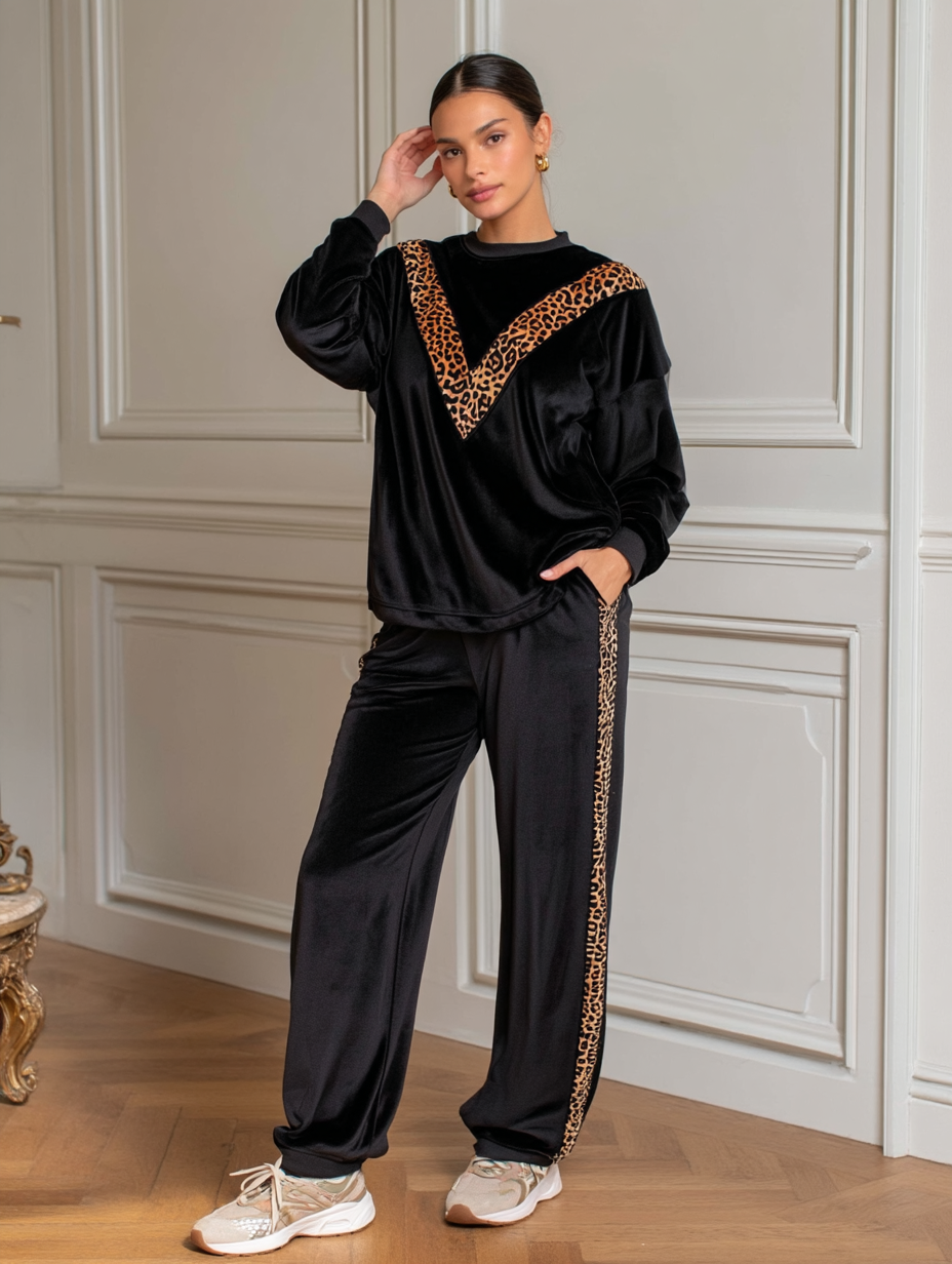 Костюм спортивный FROM PARADISE Осень 2025, размер 48-50, черный