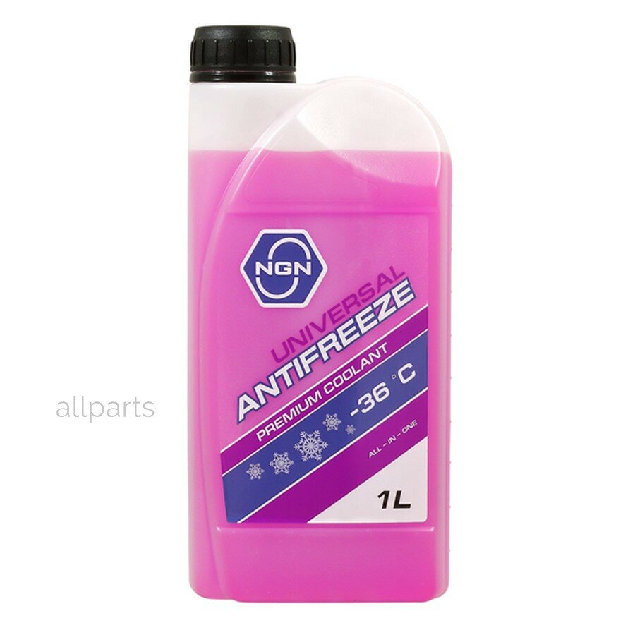 NGN V172485631 Антифриз, готовый раствор UNIVERSAL ANTIFREEZE G12++ -36 фиолетовый 1л