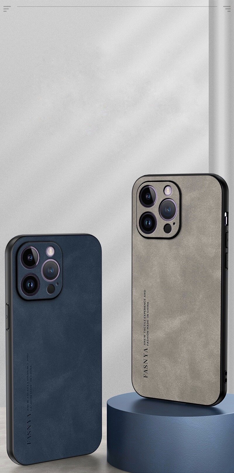Чехол на айфон 16 Про Макс тканевый черный / Чехол на iPhone 16 Pro Max тканевый черный — фото 1