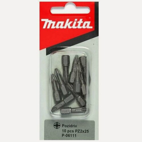 Изображение товара Набор бит Makita Pozidriv (Pz) №2 P-06111 10 шт.