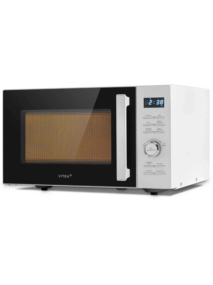 Микроволновая печь Vitek VT-MW1825 белый, отдельностоящая модель с электронным управлением
