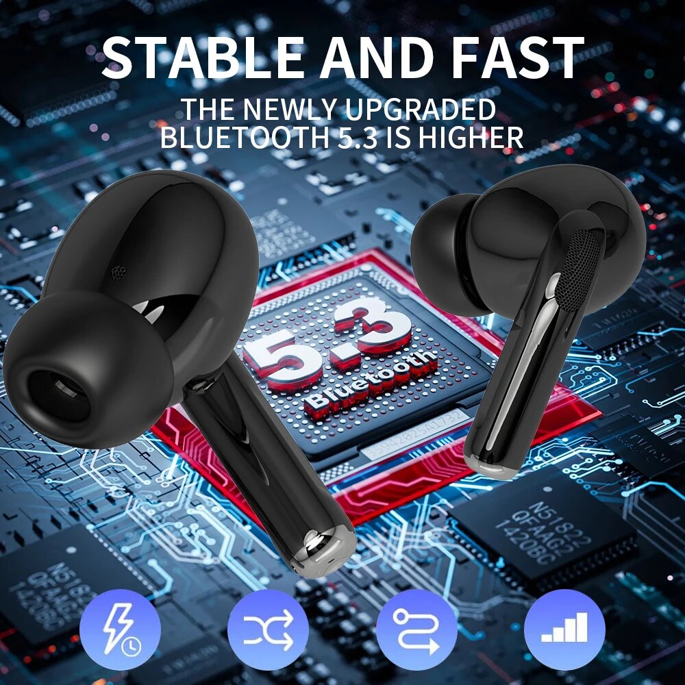 Беспроводные наушники AiPods Pro 2 AAA (с чехлом MagSafe), черные