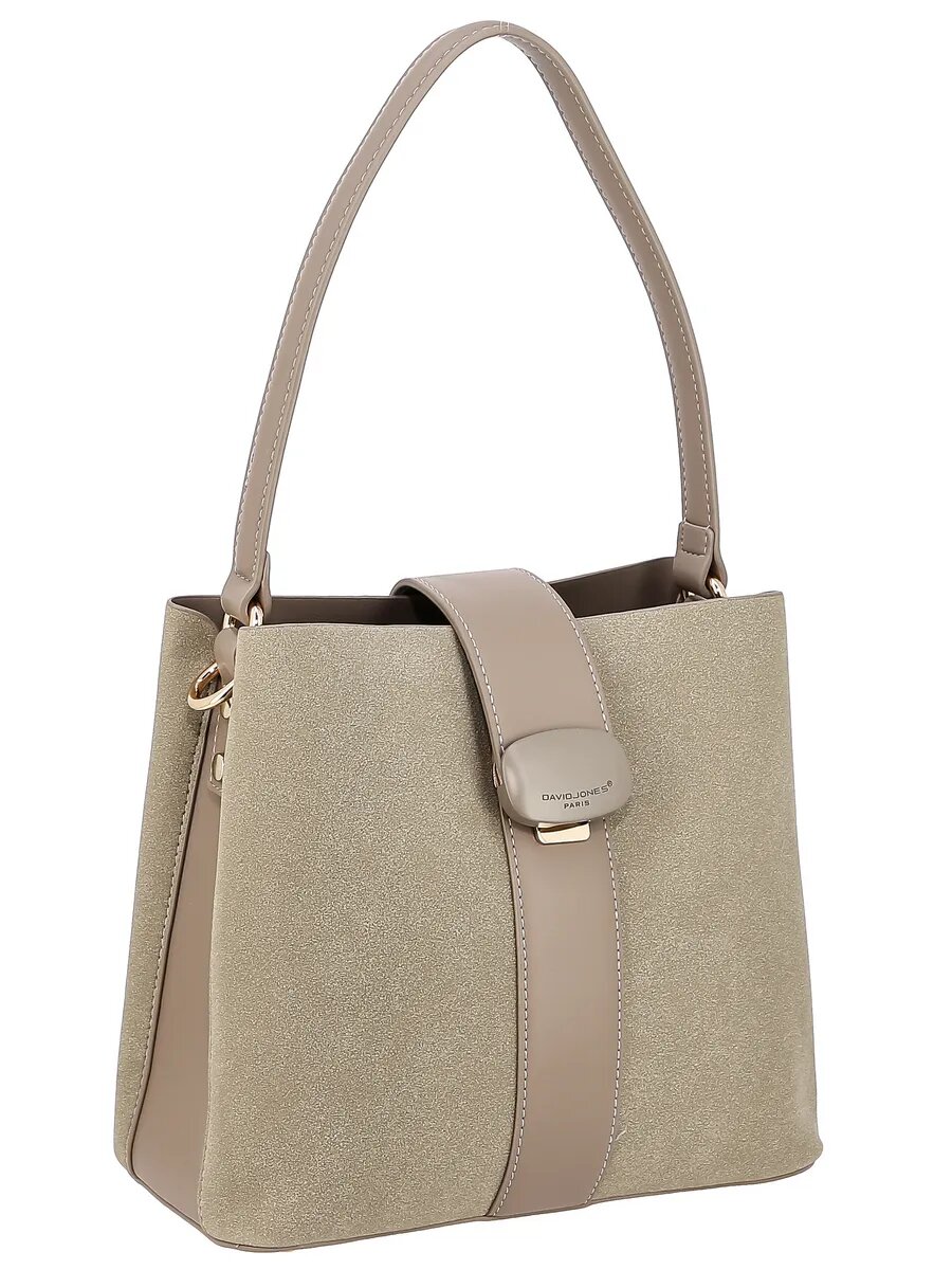 Сумка хобо DAVID JONES, кофе — фото 1