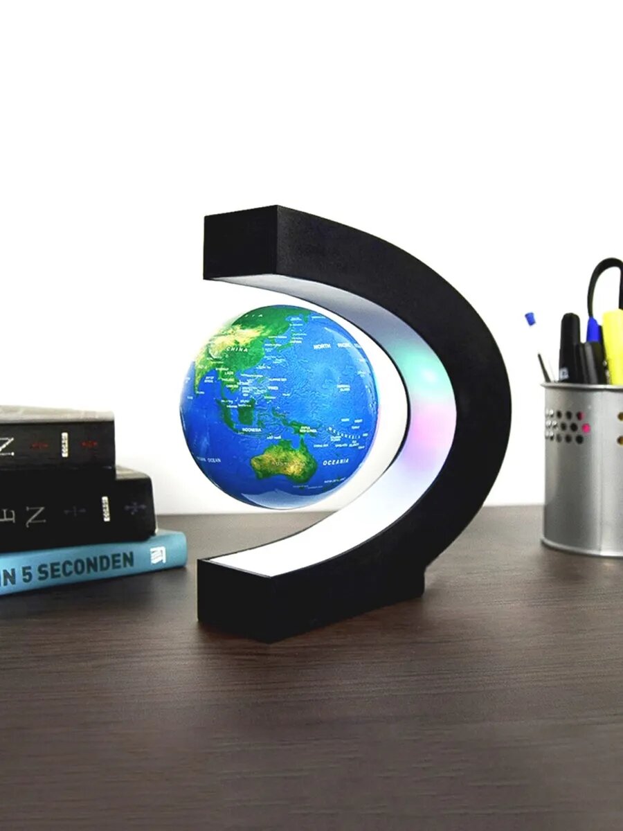 Глобус ночник интерактивный левитирующий с подсветкой