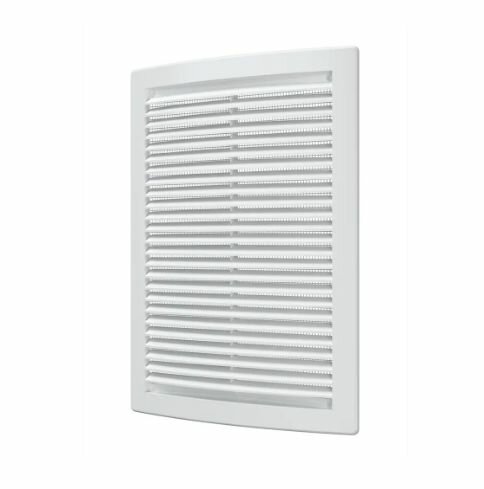 Вентиляционная решетка с сеткой Fonet 180x250 мм пластик цвет белый