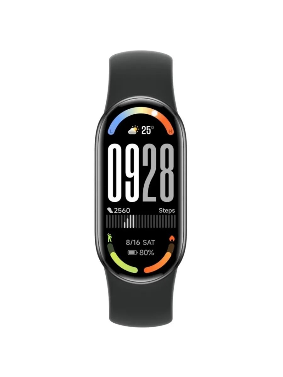 Фитнес-браслет Smart Mi Band 10 Midnight Black, с функциями, для занятий спортом