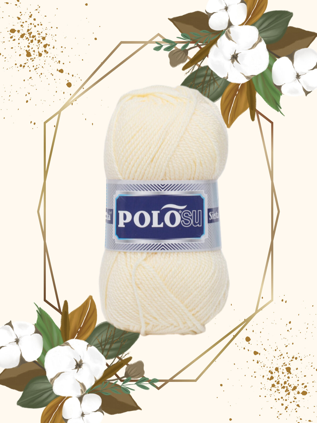 Пряжа-шнурок Polosu, акрил, для ручного вязания, 100 г, длина 200 м