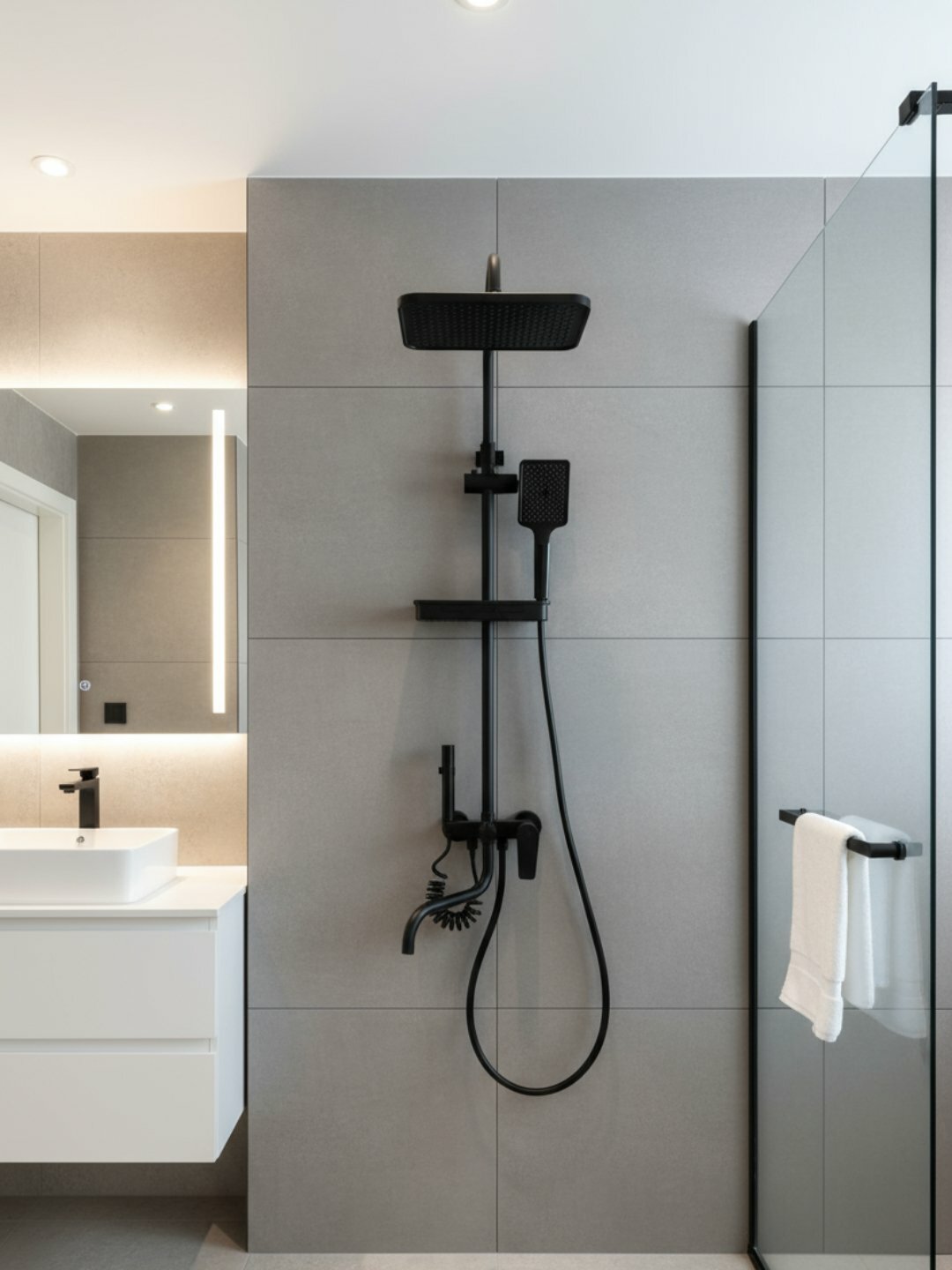 Душевая система с верхним и ручным душем – комфорт и стиль в каждой детали