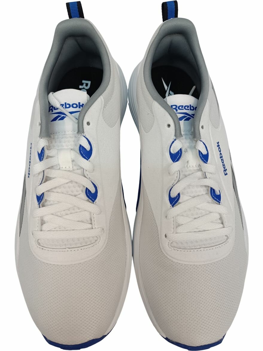 Кроссовки Reebok Lite Plus 4, полнота F, размер 8 US, белый/серый/голубой — фото 1