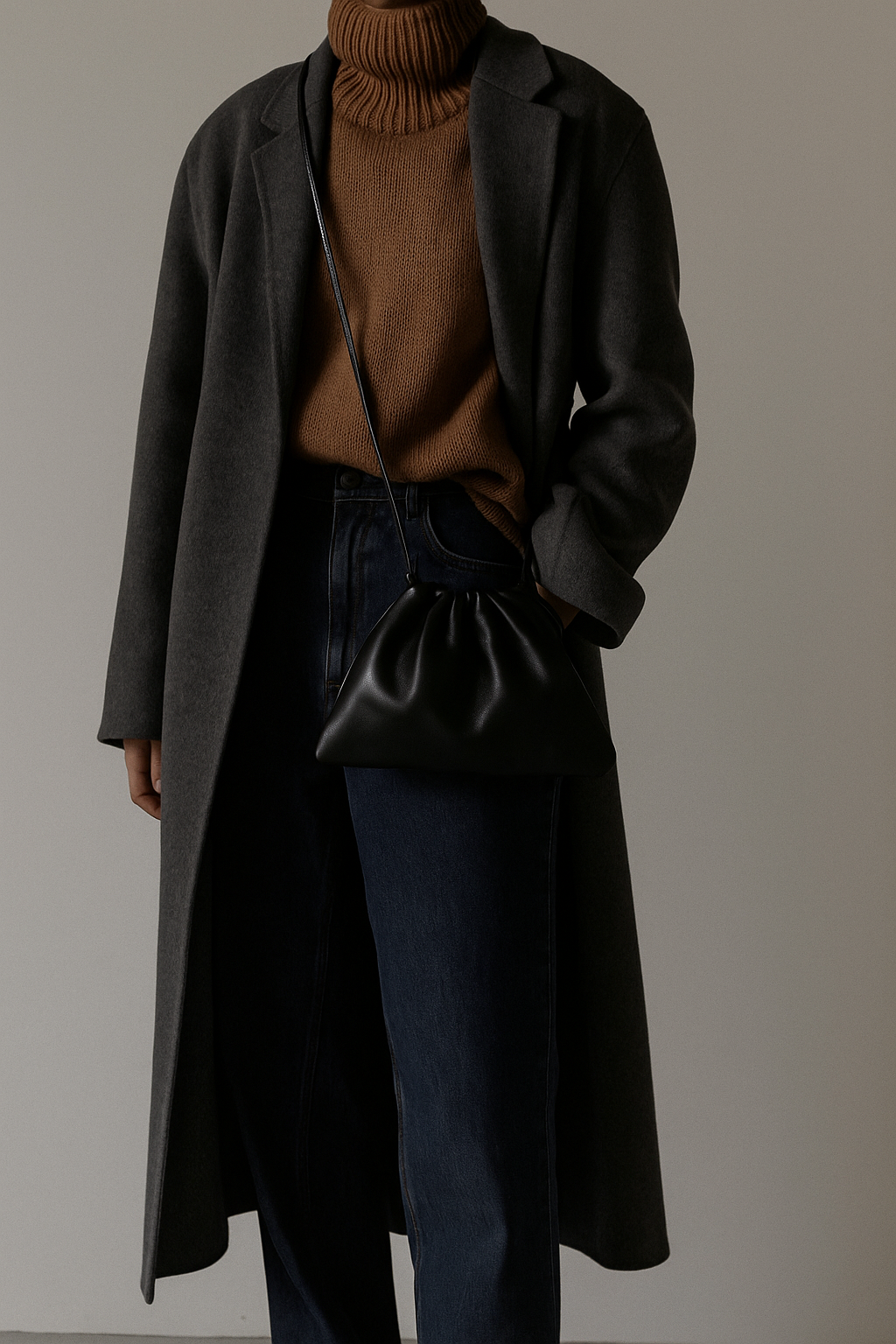 Сумка кросс-боди DAYUXINGZHANG, фактура гладкая, матовая, черный — фото 1