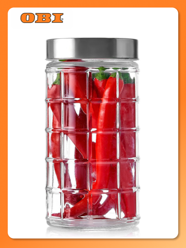 Банка Esprado Orondo стекло с крышкой для сыпучих продуктов 1500 мл