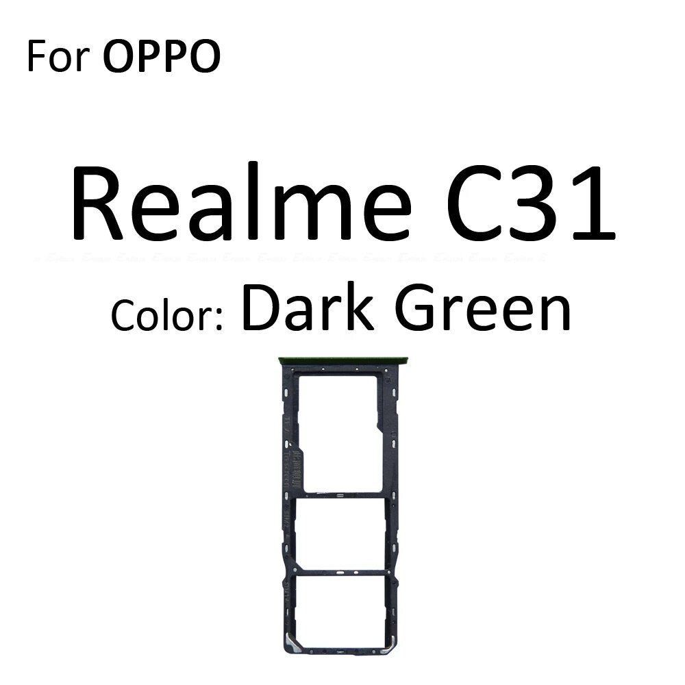 Лоток для SIM-карты разъем для чтения адаптер для OPPO Realme C31 C33 C35 C55 C30s разъем держателя карты Micro SD детали контейнера For RealmeC31 DK GN