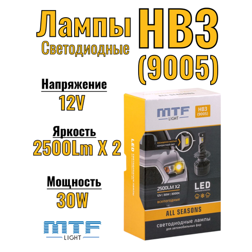 Светодиодные лампы MTF Light серия ALL SEASON LED HB49006 30W 2500lm 3000K кулер комплект 4300₽