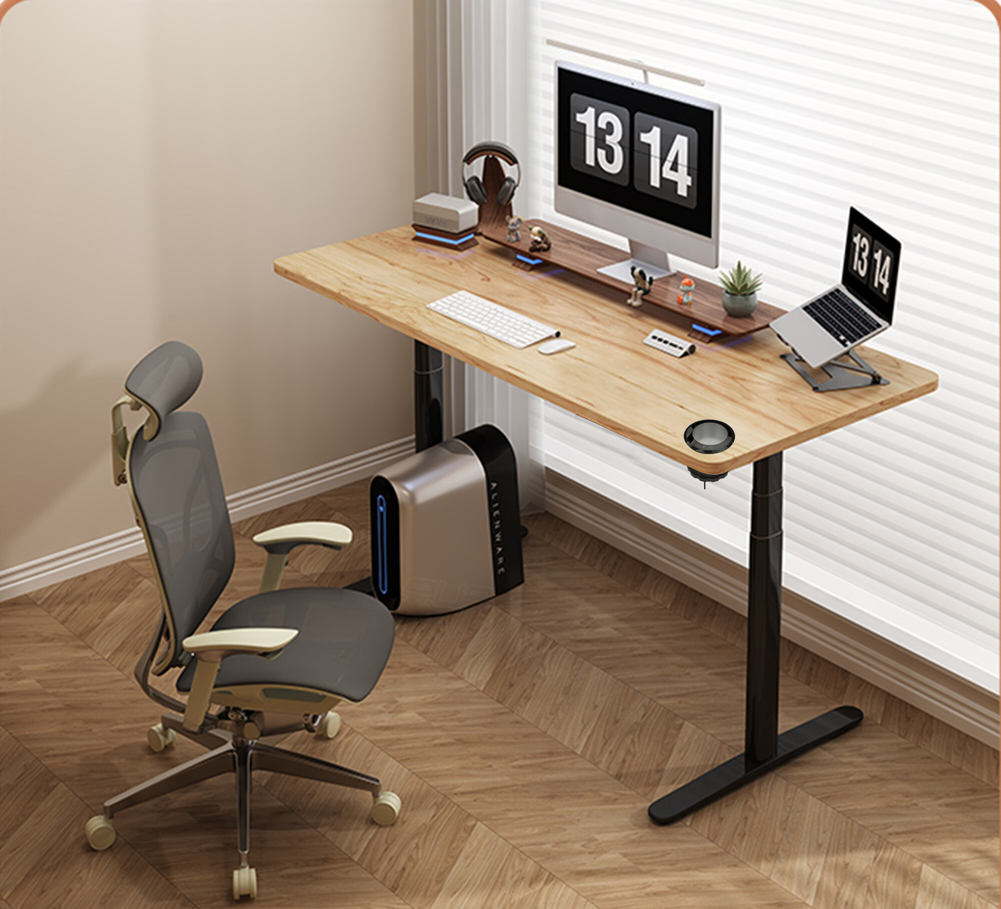 Держатель для кружки, с подогревом и охлаждением напитка, от +3°C до +65°C с монтажем в столешницу