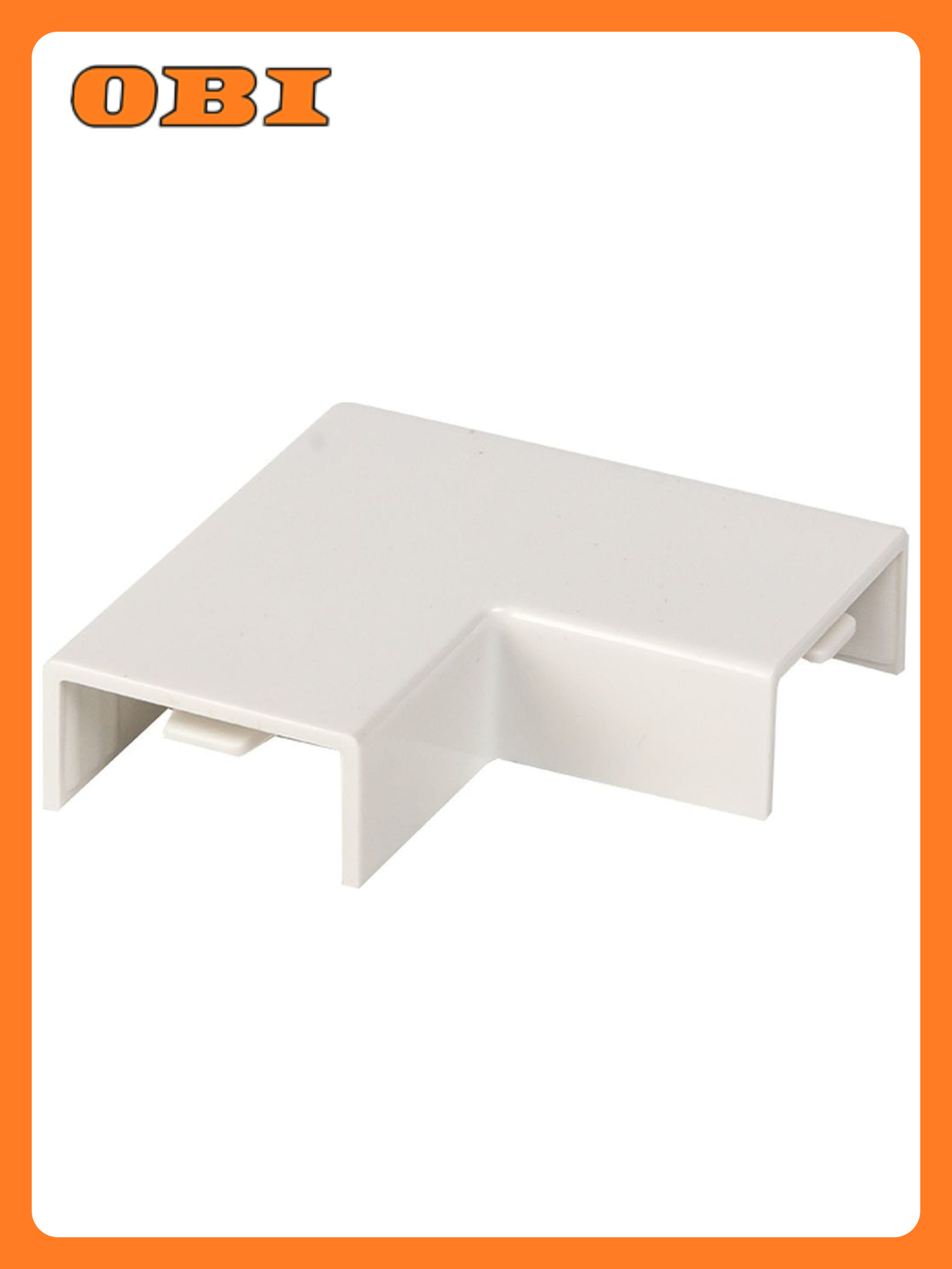 Поворот EKF PROxima для кабель-канала белый пластик 20x10 мм