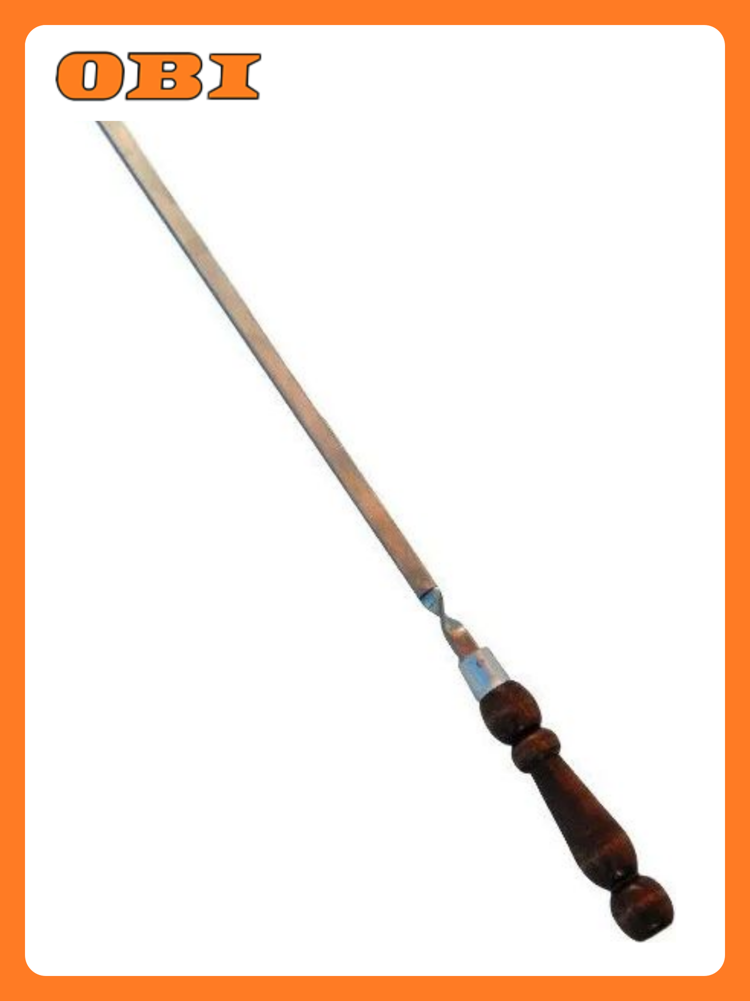 Шампур с деревянной ручкой 55 см