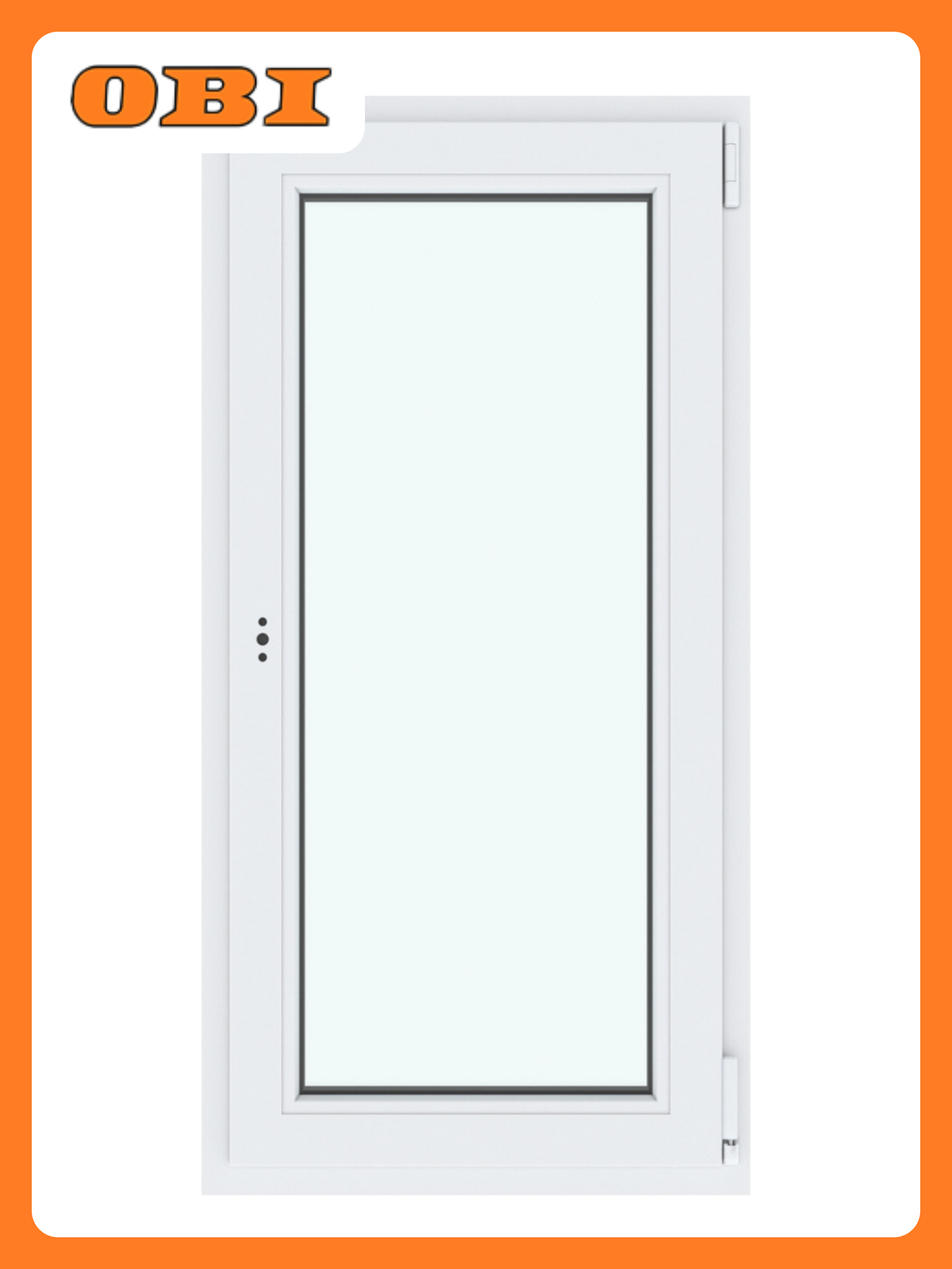 Окно ПВХ 900х600 мм поворотно-откидное правое