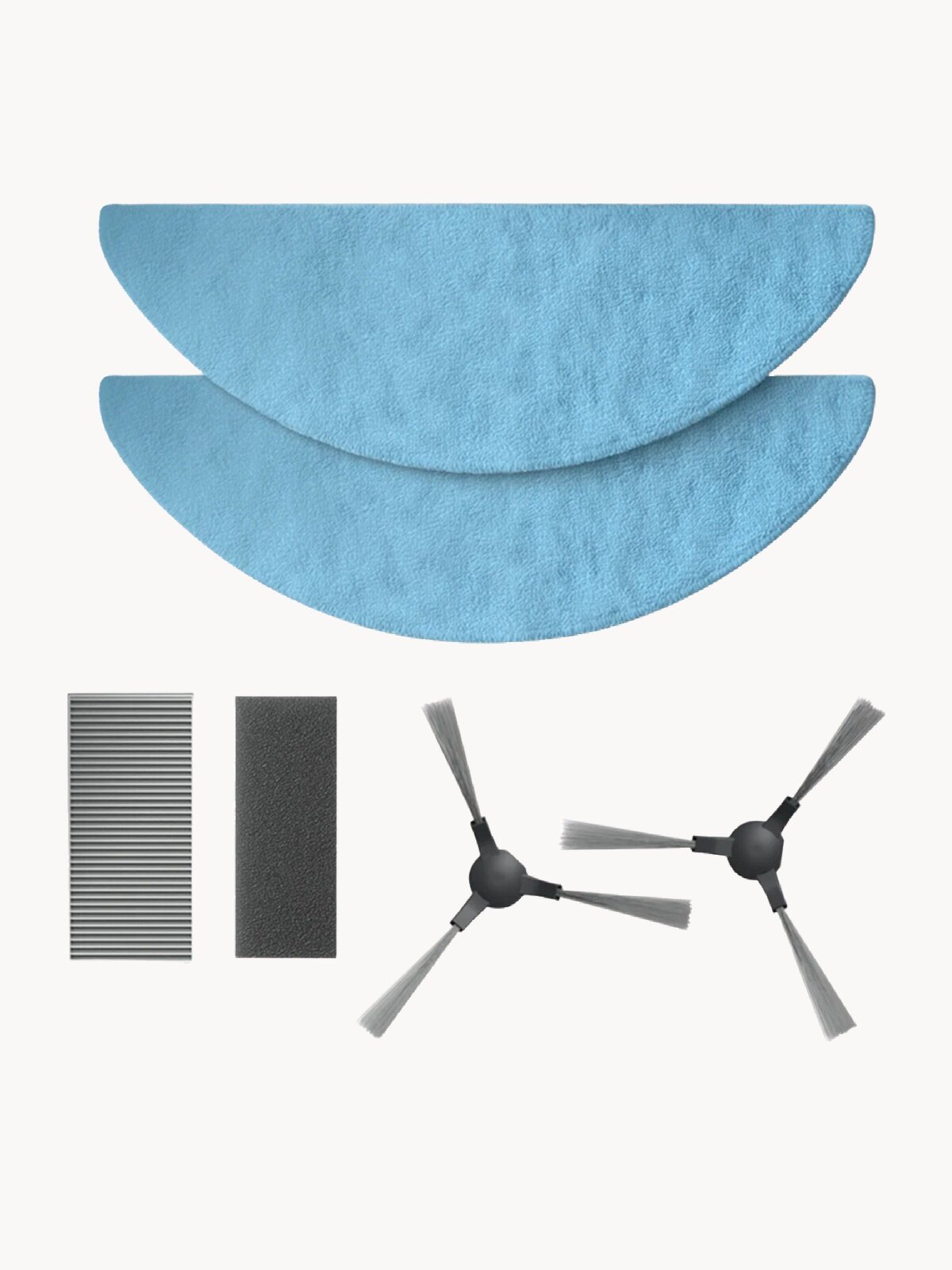 Комплект щёток и фильтров для роботов-пылесосов Tuvio TR01MGBW, TR02MLBW