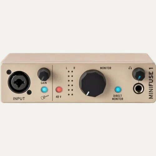 Изображение товара Внешняя звуковая карта Arturia MiniFuse 1 USB Audio Interface, Champagne
