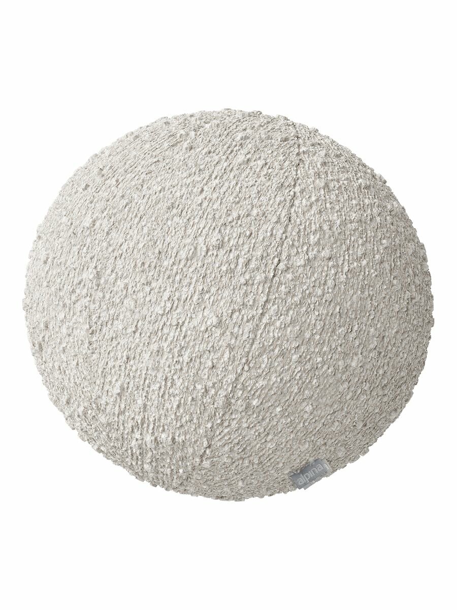 Подушка декоративная шар BUCKLE White, 30х30см, синтешар, белый