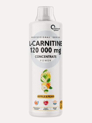 Изображение товара Optimum System L-Carnitine Concentrate 120000 Power 1000 мл - Яблоко-груша