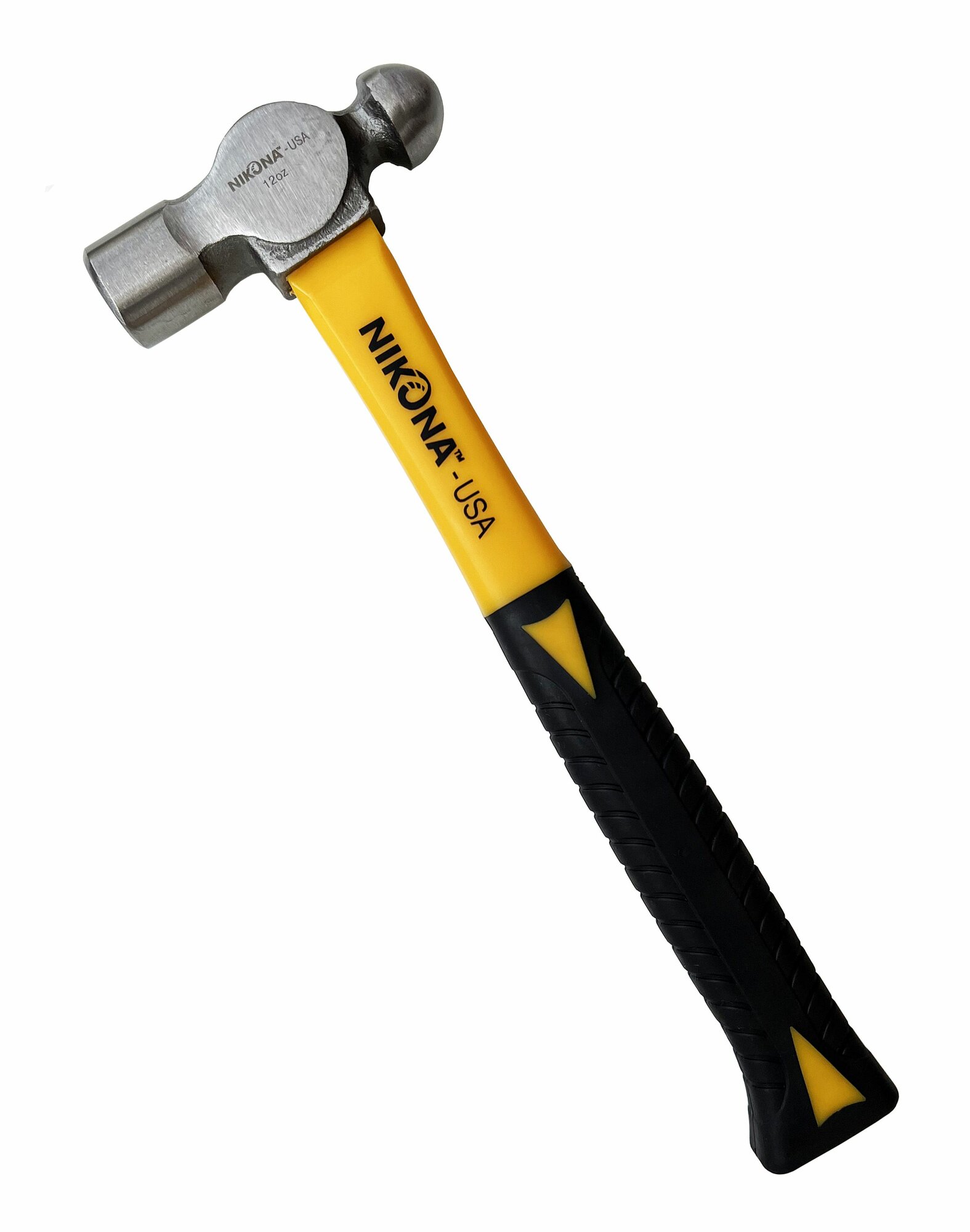 Молоток слесарный NIKONA с шариковым бойком и фибровой ручкой 12oz 61-272