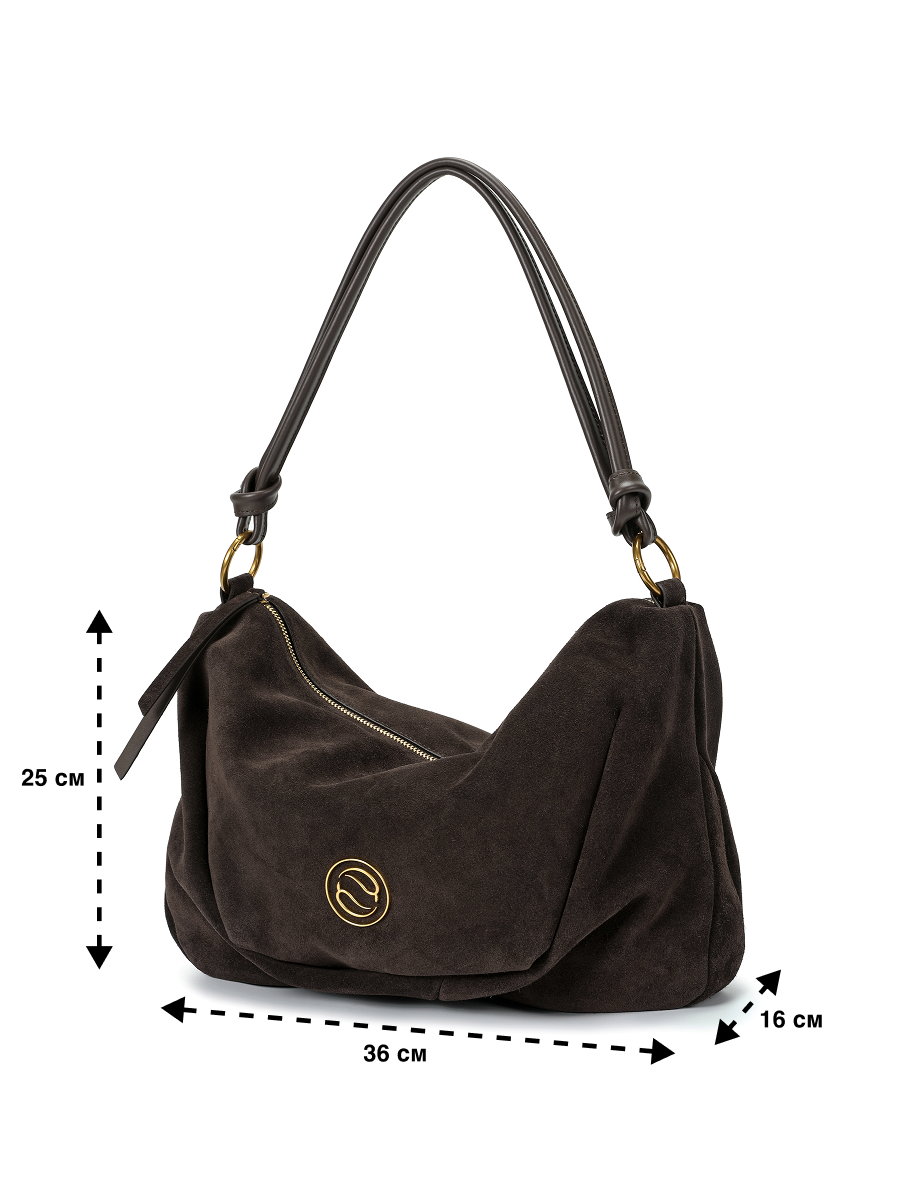 Сумка хобо Paprika Bag Italy, коричневый — фото 1