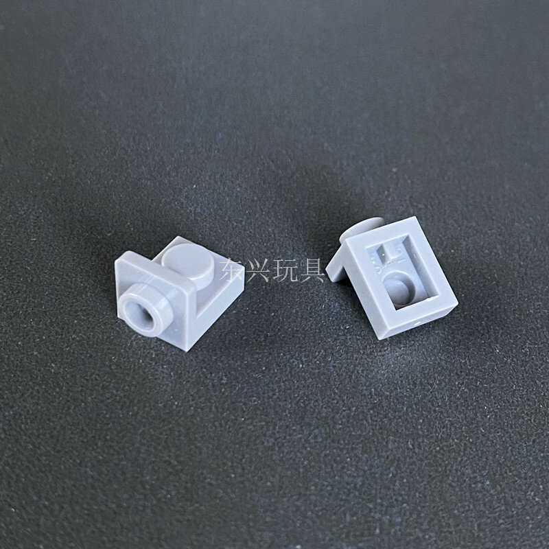 Совместимый с LEGO обратный кронштейн 1+1 светло-серый, 1 кг (примерно 3448 шт.), опт для строительных материалов