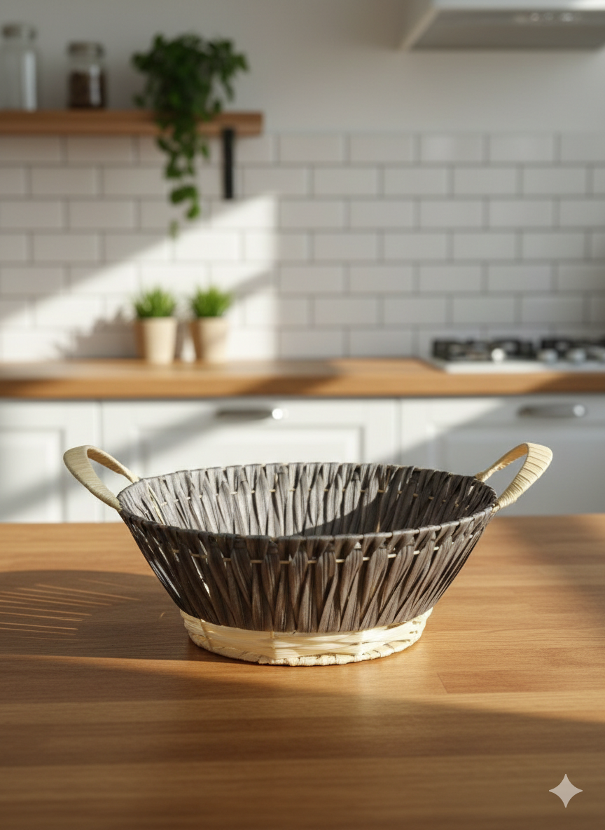 Корзина для хлеба, хлебница, декоративная плетённая с ручкой