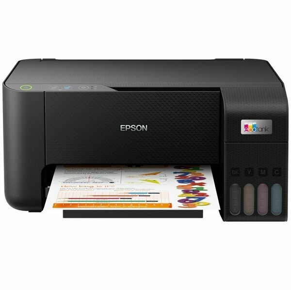 Принтер струйный Epson "L3200", A4, цветной, с СНПЧ, USB, Wi-Fi, LCD-дисплей — фото 1