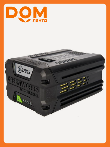 Изображение товара Аккумулятор Greenworks G82B2, Li-Ion, 82В, 2500мАч, слайдер, 4 индикатора заряда