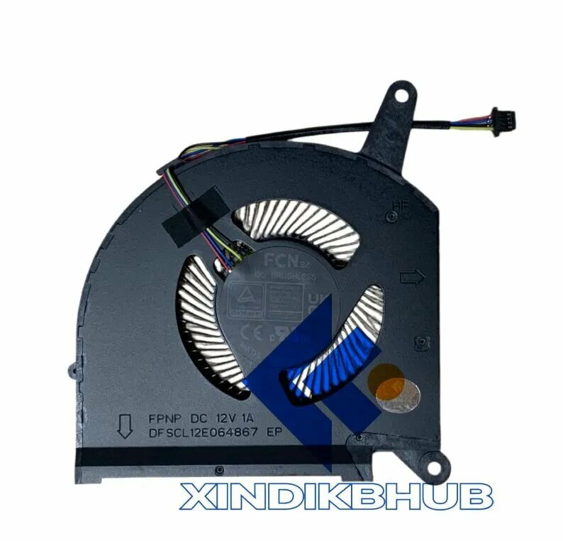Ноутбук CPU вентилятор для Gigabyte RX7PXE DFSCL12E064867- 4PIN DC 12V 1A DFSCL12E064867 EP FPNP новый