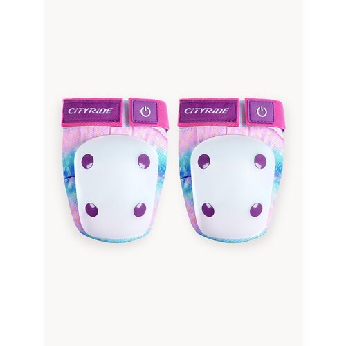 Комплект защиты CITYRIDE с подсветкой, регулируемые липучки, для катания на роликах/самокатах/скейтбордах, JB0214047/M